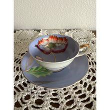 Load image into Gallery viewer, Occupied Japan Hand Painted and Gold Trimmed Teacup & Saucer