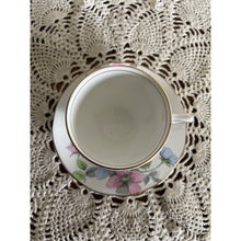 Load image into Gallery viewer, Wild Rose Salisbury Fine Bone China With Blue and Pink Flowers Made in England Teacup & Saucer