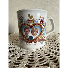 Load image into Gallery viewer, Prince Charles Lady Diana Marriage Commemorative Mug Made in England 1981