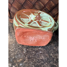 Load image into Gallery viewer, Frankoma Prairie Green Wagon Wheel Cream and Sugar dishes