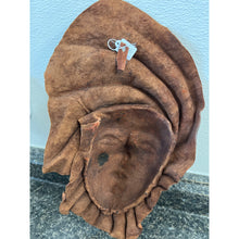 Load image into Gallery viewer, Handmade Vintage Leather 3D Face Sculpture
