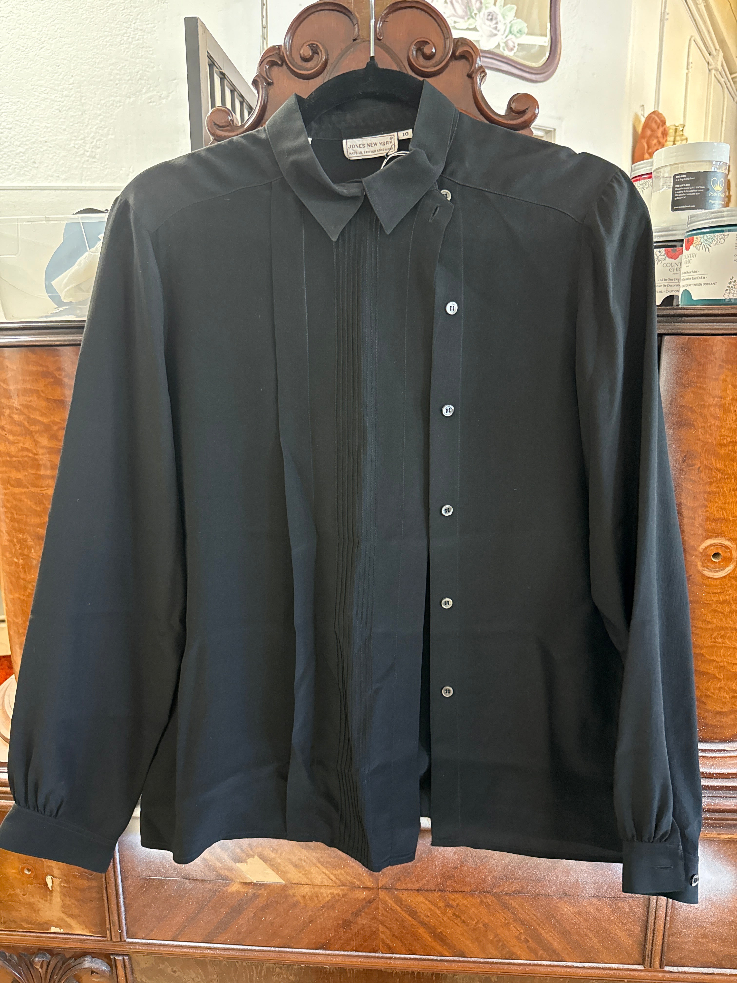 shirt silk dresses new york AKA New York Black Silk Button Down Shirt Dress w Belt Size Medium