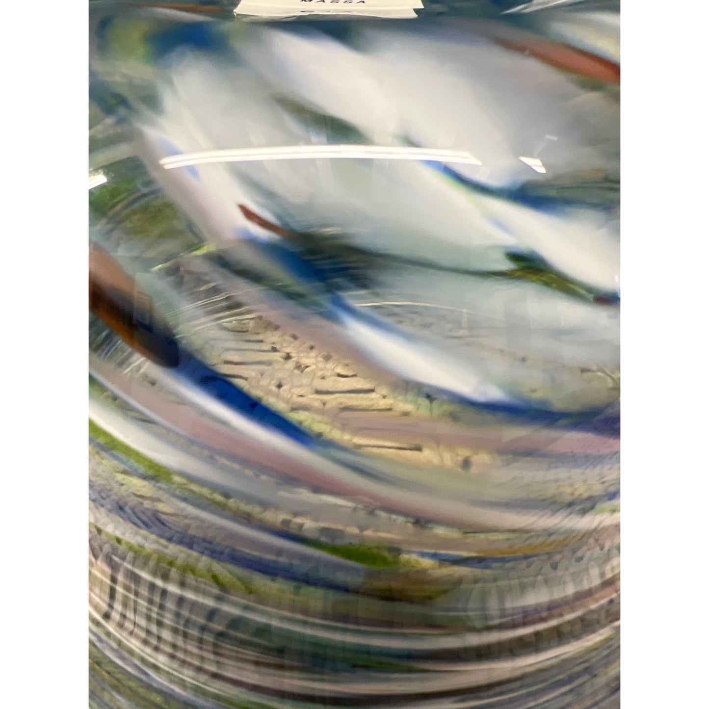 Hilltop Artists Hand Blown Bowl, NW Hand Blown Glass Bowl