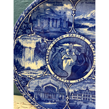 Load image into Gallery viewer, 1900s Rowland & Marsellus co. Staffordshire England Transferware Alaska Yukon Pacific Exposition Plate