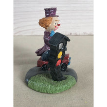 Load image into Gallery viewer, Vintage Clown Sitting on Truck with Talking Stoplight Figurine