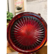 Load image into Gallery viewer, Vintage Tiara Constellation Sunset Red Glass Pitcher