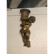 Load image into Gallery viewer, Hollywood Regency 40s Era Gold Cherub Large