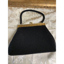 Load image into Gallery viewer, Vintage Beaded Needle Point Handbag with Beaded Handle