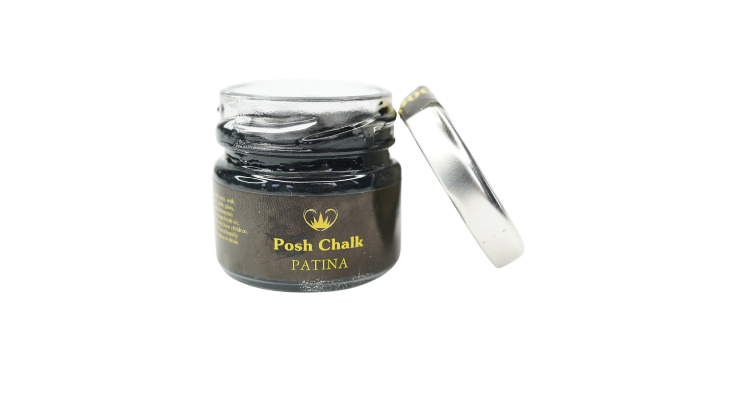 Posh Chalk Patina Gilding Wax - Black 30ml