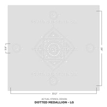 Load image into Gallery viewer, Cutting Edge Stencils - Dotted Medallion Wall Stencil Size Large