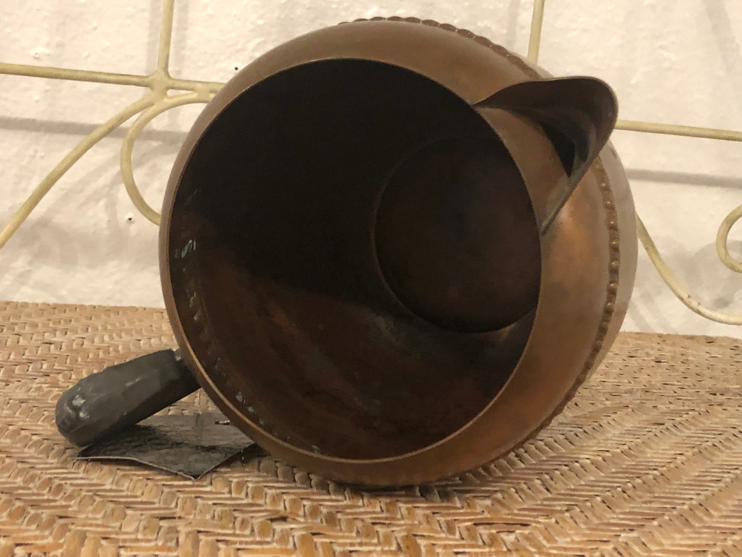 Federal Silver Co. Copper and Brass Water Pitcher