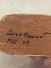 Load image into Gallery viewer, Folk Art Polymer Clay Clown Holding Flower Figurine Signed