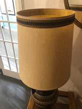 Load image into Gallery viewer, Vintage Dual Handle Pottery Jar Lamps w Cork Trim Shades