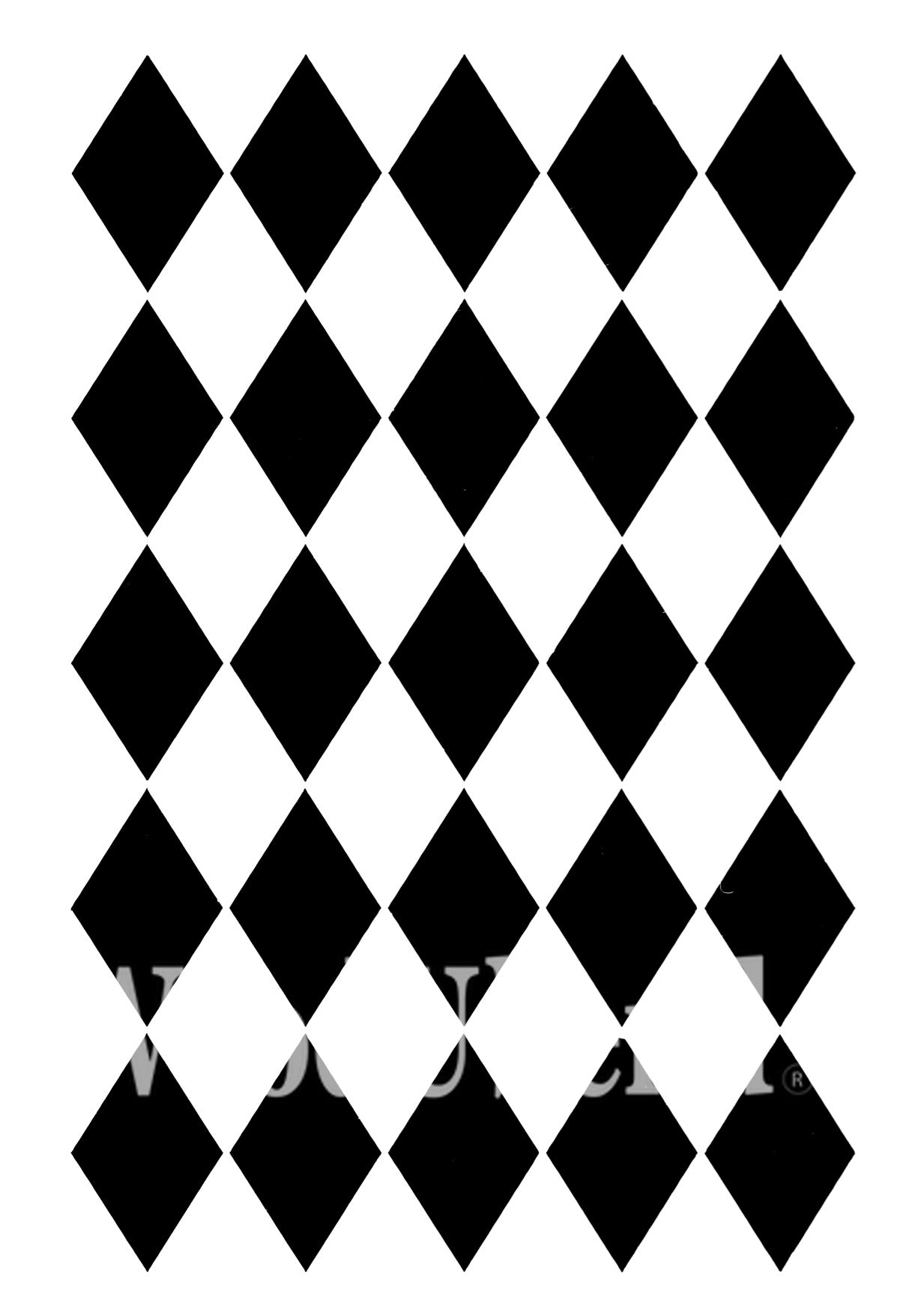 Posh Chalk Stencil Posh Harlequin 8.27"x11.80" inches