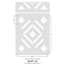 Load image into Gallery viewer, Cutting Edge Stencils - Kilim Wall & Floor Stencil