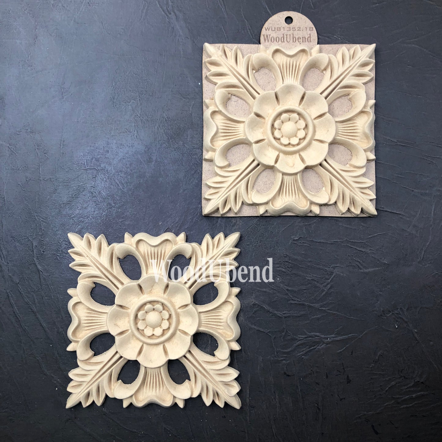 WoodUbend Pack of Two Centerpieces WUB1352 9.5x9.5cm