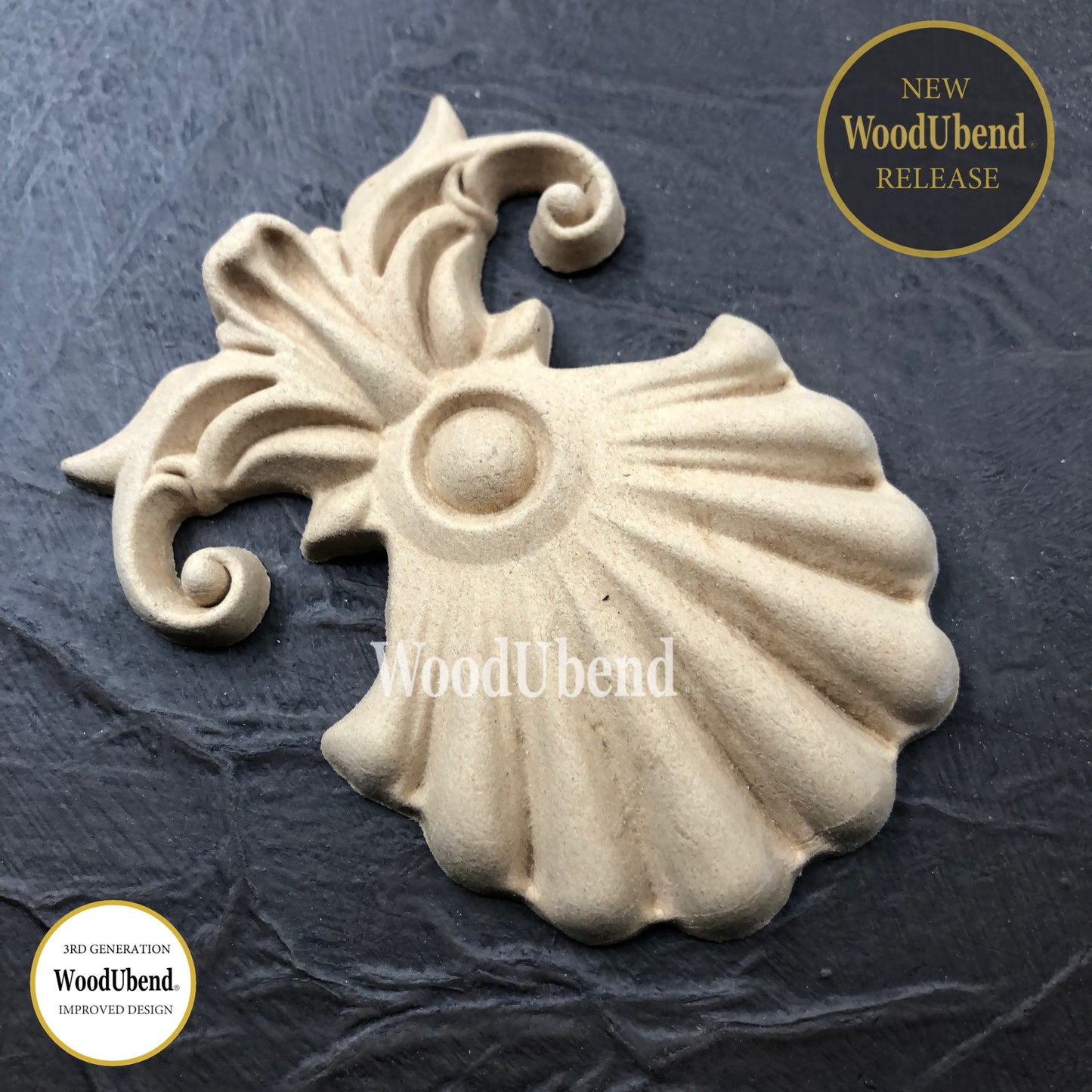 WoodUbend Shell Plumes WUB6029 9.2x7cm