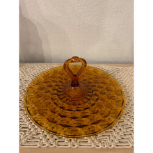 Load image into Gallery viewer, Vintage Fostoria American Amber Depression Glass Sandwich Tray w/Handle