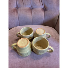 Load image into Gallery viewer, 1960s Frankoma 4pc Desert Sand Wagon Wheel Mugs