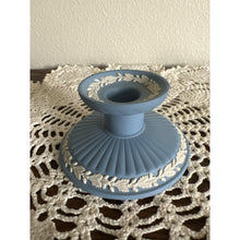 Load image into Gallery viewer, 1980s Wedgewood Jasperware Made in England Blue Candlestick Holder