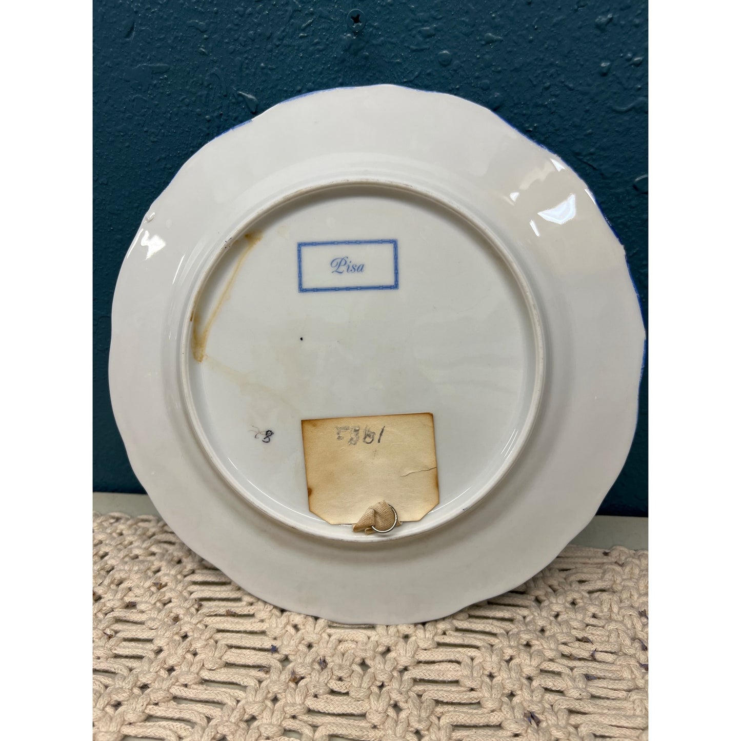 Italian Blue on White French Country Plate