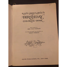 Load image into Gallery viewer, 1974 Mint Kate Greenaway's Birthday Coloring Book by Dover