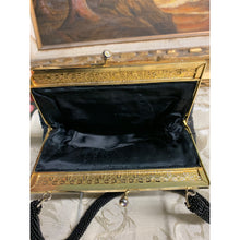 Load image into Gallery viewer, Vintage Beaded Needle Point Handbag with Beaded Handle