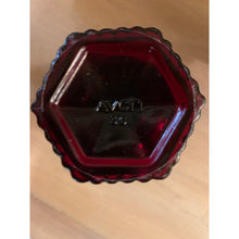 Load image into Gallery viewer, 1876 Avon Ruby Red Decanter and Small Goblets set of 6