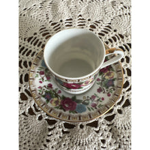 Load image into Gallery viewer, 1950s Japanese Richard Demitasse Cappuccino Floral Teacup and Saucer Set