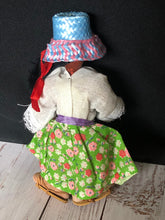 Load image into Gallery viewer, Vintage Mexico Souvenir Oil Cloth Dolls, Mexican Folk Art Doll Set with Straw Sombreros, Spanish Man & Woman Cultural Dolls, Unique Couple