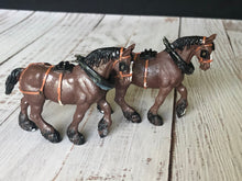 Load image into Gallery viewer, 1972 Britains Ltd Plastic Cart Horse, Shire Horse, Set of Two