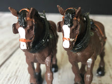 Load image into Gallery viewer, 1972 Britains Ltd Plastic Cart Horse, Shire Horse, Set of Two