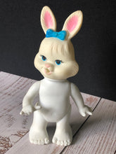 Load image into Gallery viewer, Vintage Easter Unlimited Inc. Vinyl Rabbit Doll Sucking Thumb Made in Hong Kong