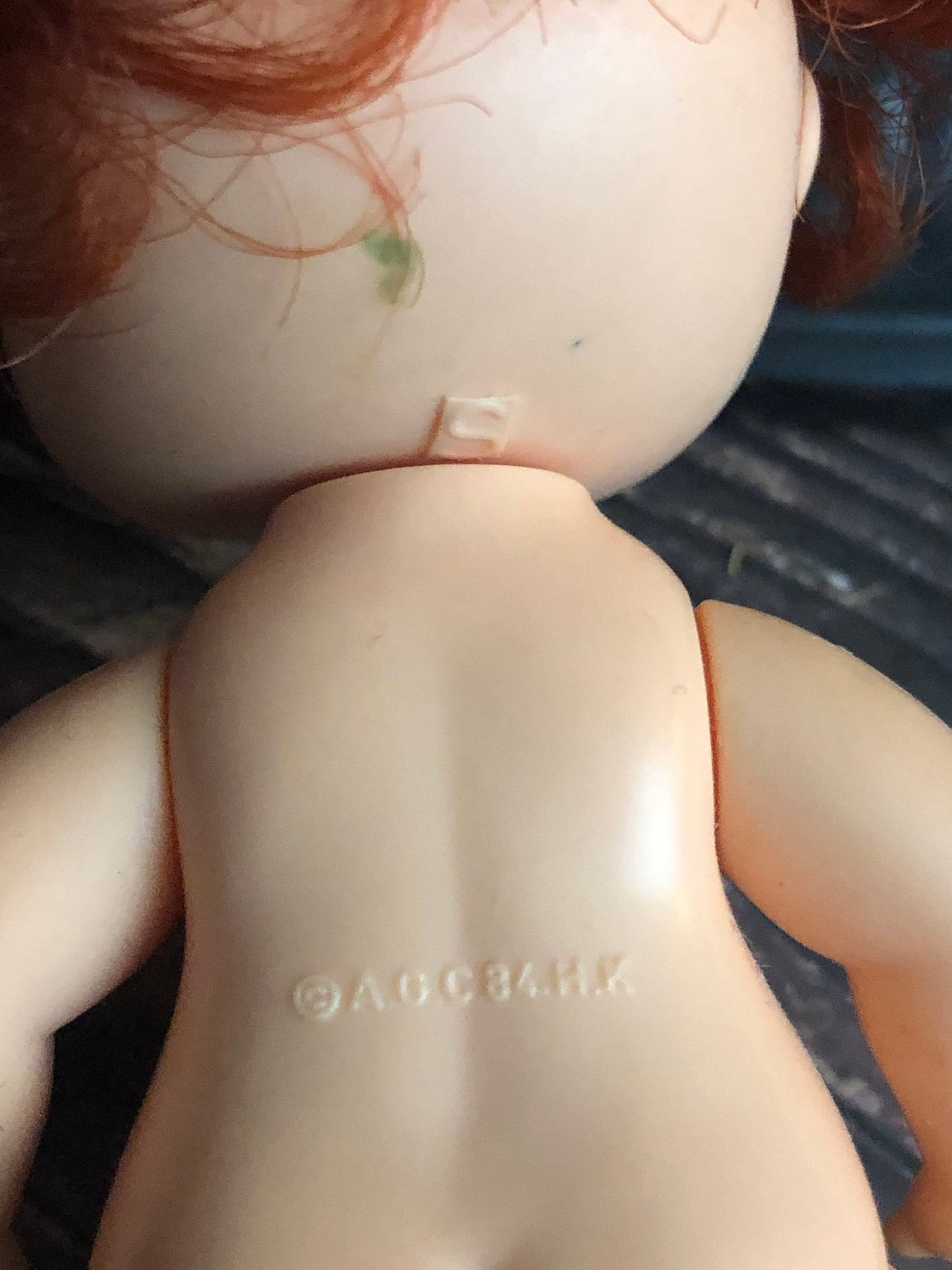 1980s Vintage Strawberry Shortcake Drink & Wet Baby Doll, 1980s Berry Baby Strawberry Shortcake Baby Doll, Tiny Strawberry Doll