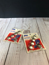 Load image into Gallery viewer, Prims "Cover-your-own" Buttons, Size 30 Buttons, Half Ball Solid Brass, Set of Two Unopened Packs of Four