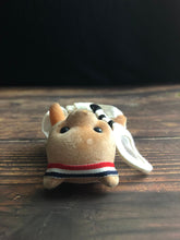 Load image into Gallery viewer, Vintage Flocked Tennis Bear Red, White and Blue