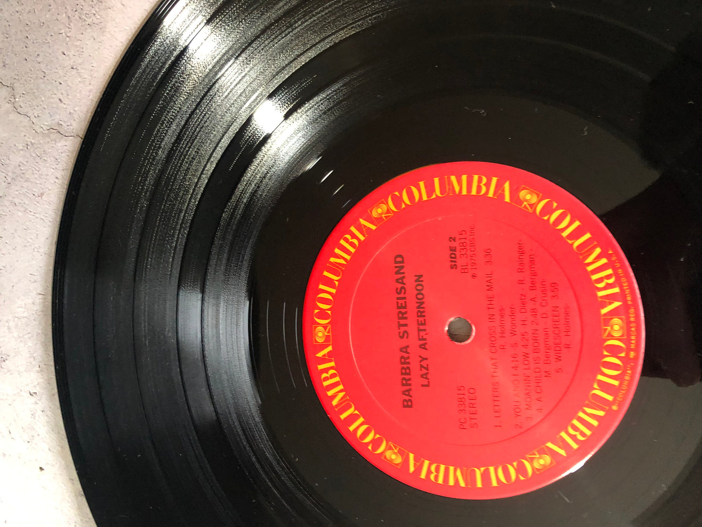 1975 Columbia Records Barbra Streisand Lazy Afternoon Vinyl Record Album Vinyl