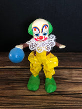 Load image into Gallery viewer, Vintage Hecho En Mexico Paper Mache Clown Figurine Holding Ball
