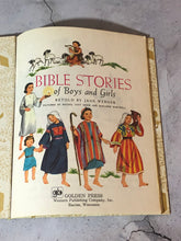 Load image into Gallery viewer, Bible Stories Of Boys And Girls A Little Golden Book Twentieth Printing 1980 404-2