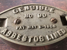 Load image into Gallery viewer, 1900s Antique Sad Iron, Sensible 90 Flatiron, Antique Smoothing Iron Base