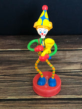 Load image into Gallery viewer, Vintage Kid Galaxy Bendos Figurine Clown with Horn Toots Clown Style #007, Bendos Action Figure Clown