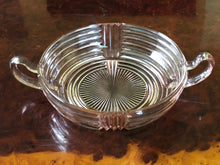 Load image into Gallery viewer, Anchor Hocking Manhattan Pink Glass Ribbed Nappy Dish, Art Deco Pink Glass Dish, Pink Candy or Nut Dish