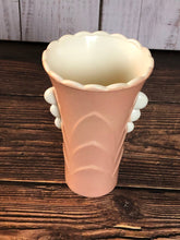 Load image into Gallery viewer, Anchor Hocking Fired-On Pink Vitrock Scalloped Art Deco Glass Table Vase