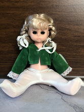 Load image into Gallery viewer, Vintage Playmates Precious Playmates Poseable Jointed Doll in Green, Vintage Collectible Playmates Doll