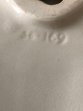 Load image into Gallery viewer, Mid Century Green and White Glazed Pottery Shell Shaped Ashtray, Vintage Extra Large Coffee Table Dish, Cigar Tray, Cigarette Tray