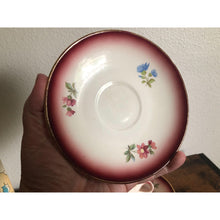 Load image into Gallery viewer, Vintage Germany Norway Teacup and Saucer Floral Rose Pattern with Gold Trim