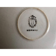 Load image into Gallery viewer, Vintage Germany Norway Teacup and Saucer Floral Rose Pattern with Gold Trim