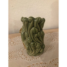 Load image into Gallery viewer, 1960s Majolica Dolphin Bud Vase