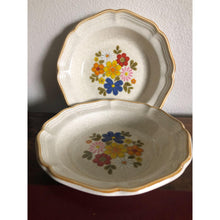 Load image into Gallery viewer, 1970s Vintage Mikasa Garden Club Salad Bowl Spring Bouquet Design EC 405
