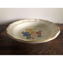 Load image into Gallery viewer, 1970s Vintage Mikasa Garden Club Salad Bowl Spring Bouquet Design EC 405